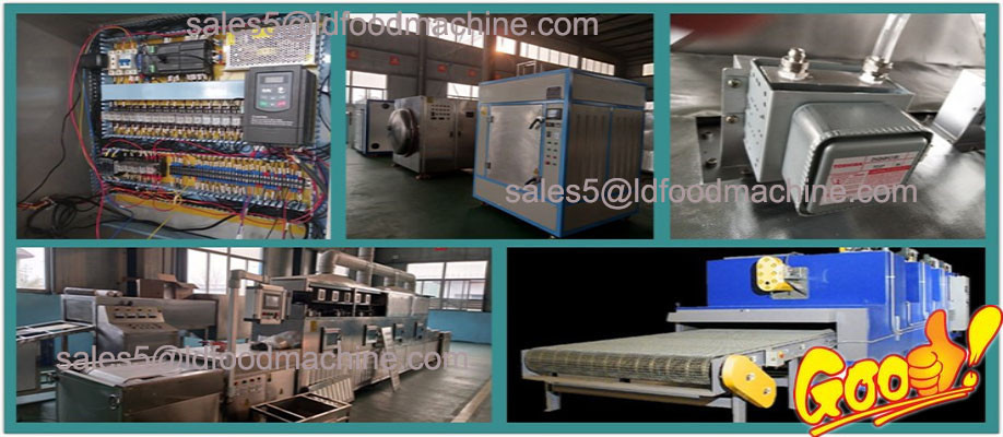 wheat flour powder deep redrying equipment for drying and sterilizing